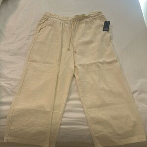 Wild Fable Paperbag Waist wide leg cropped pants